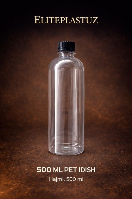 500 мл идиш баклашка флакон барча суюклик учун.05