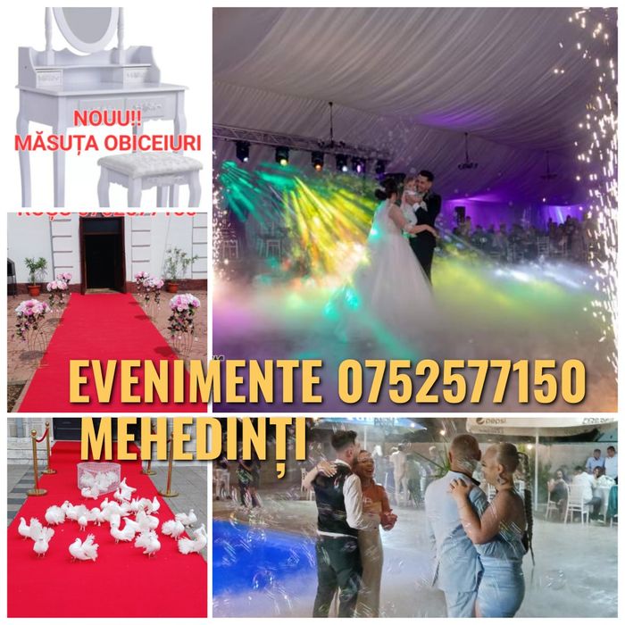 Stalpisori covor rosu ,fum greu,soare rotativ,vulcani reci,porumbei ev