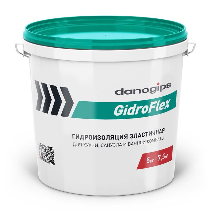 Гидроизоляция эластичная Danogips Gidroflex 5 кг гидрофлекс