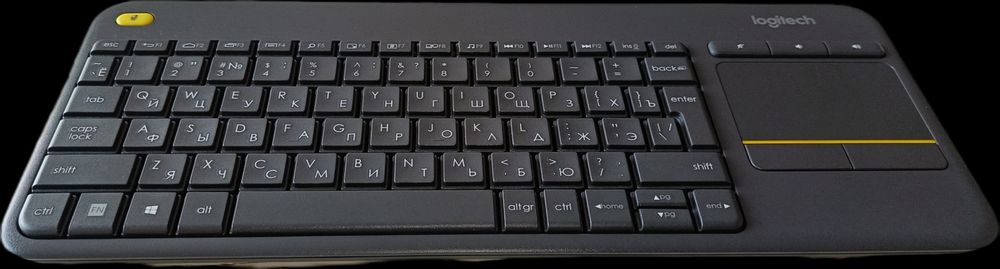 Клавиатура Logitech K400 Plus, черная