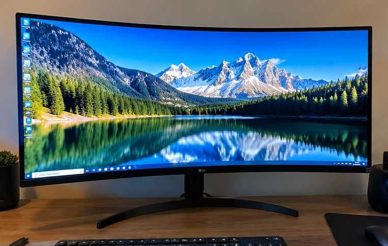 Монитор LG 34" Curved UltraWide QHD 3440x1440 IPS 160Hz USB-C HUB 34WP75C-B