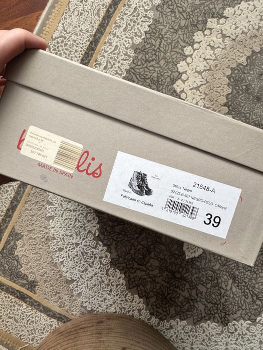 Ботинки на меху 38,5-39 размер