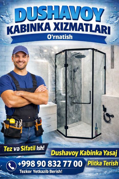 Dushavoy Kabinka Yasash Plitkadan