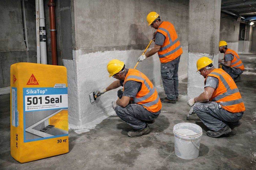 SikaTop 501 Seal gidroizolyatsiya гидроизоляция