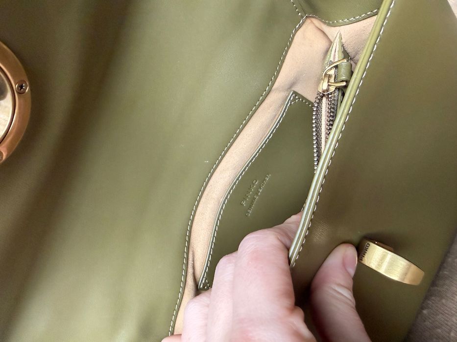 Кожена чанта Pinko.Оригинал