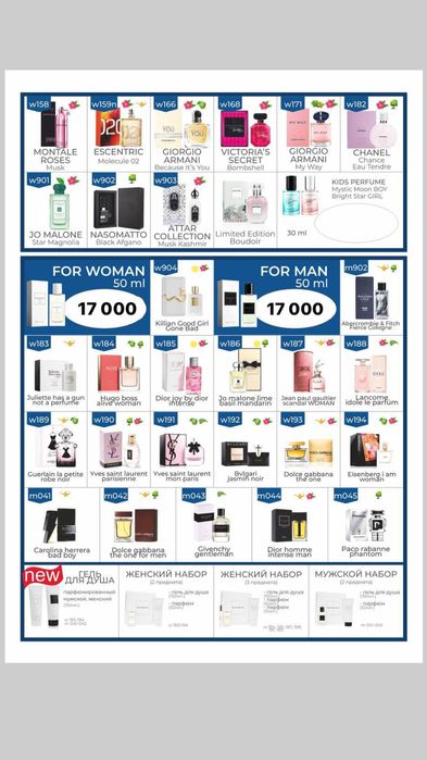 Духи от компании essens