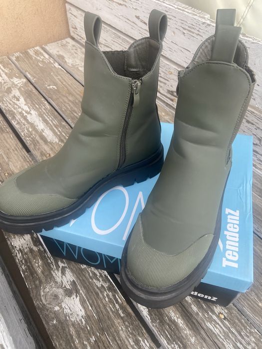 Дамски зелени боти Tendenz, номер 38