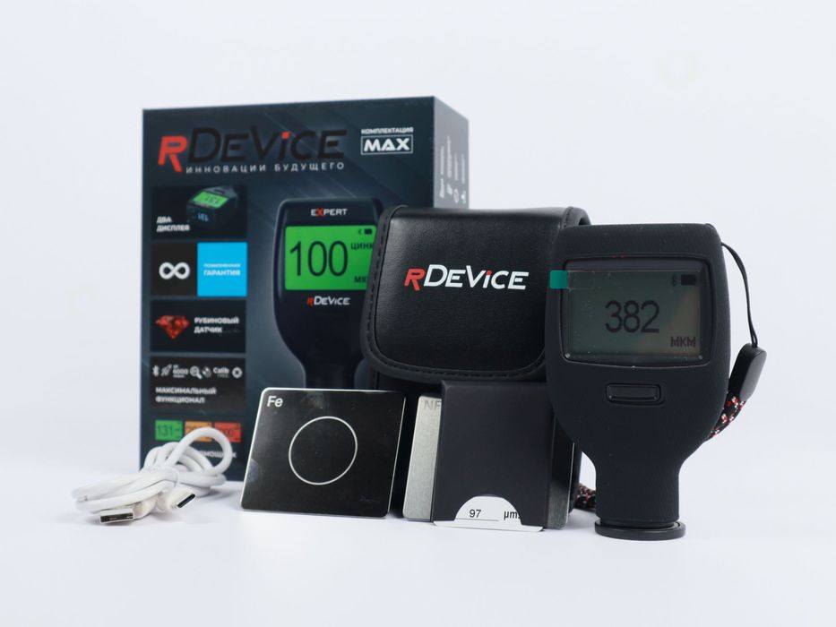 Толщиномер RDevice Expert, 2 экрана, до 6000 микрон