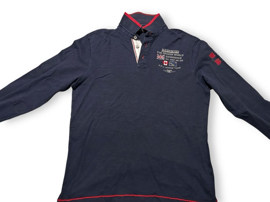 Bluza Polo Bleumarin Napapijri