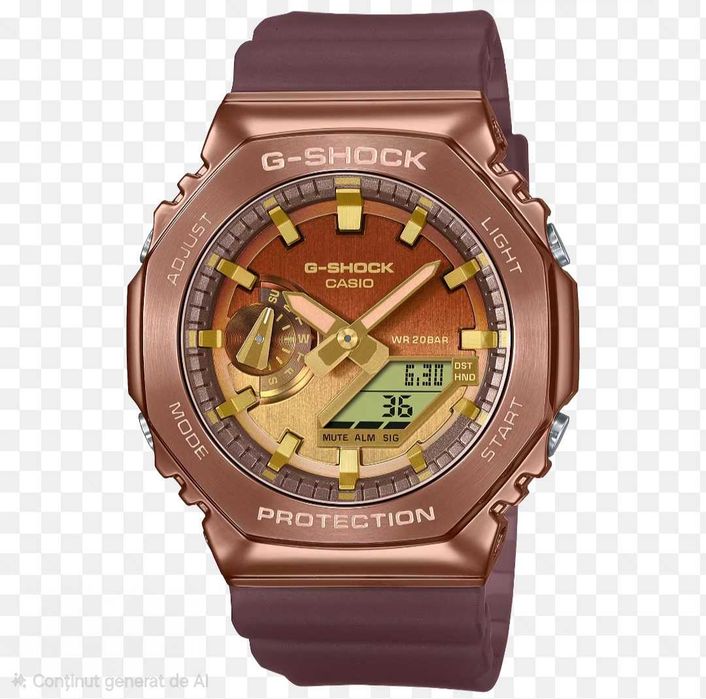 Ceas Sport Barbati Casio g shock GM 2100 Metal-Rubber, DIGI BRONZE Edition .Nou, Garantie 2 ani