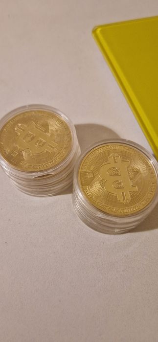 Monede Bitcoin BTC (colecție, suvenir, cadou)