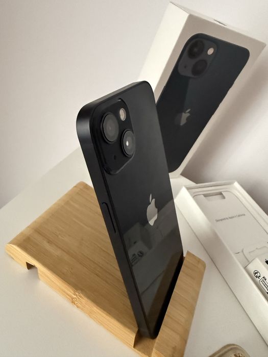 iPhone 13 Alb/Negru, 128Gb, Bat 100% Originala