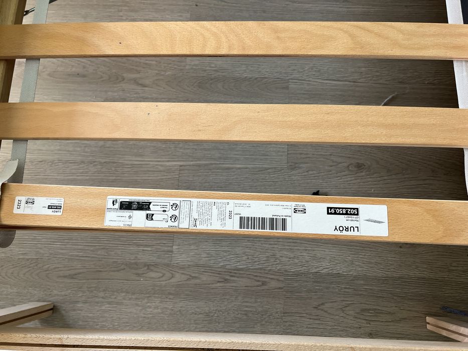 Cadru pat+ somieră + saltea spumă 70x160