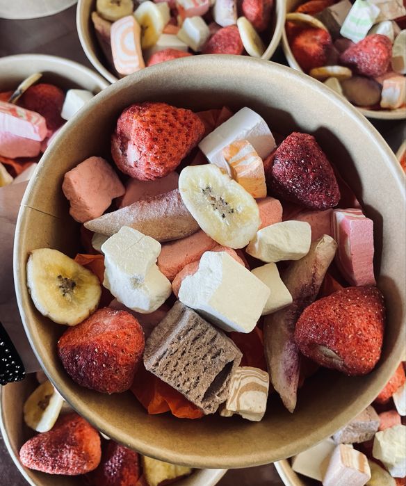 Сублимированный фрукты и морожный