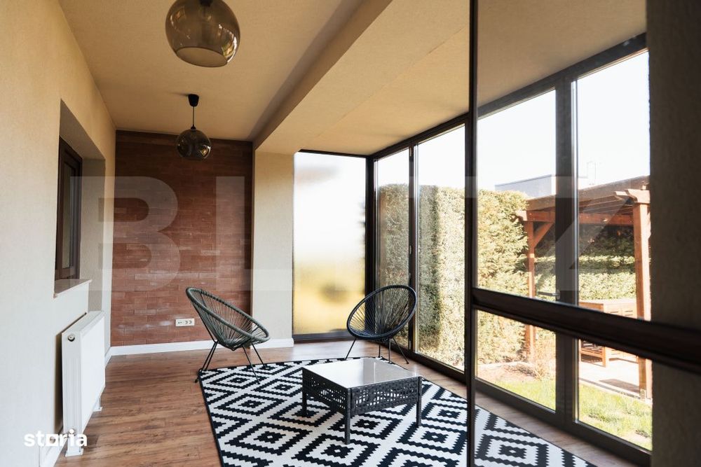 Casa individuala de inchiriat, 120 mp cu garaj si dorari moderne