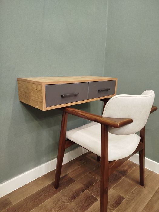 Навесная тумба с МДФ 2 ящиков