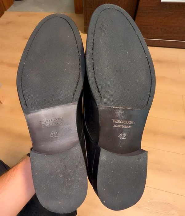 Pantofi eleganți din piele Vero Cuoio - business - mărime 42-reducere