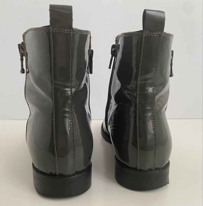 Botine de primavara, 37, piele lăcuită, brand DENOUEE (ca noi)