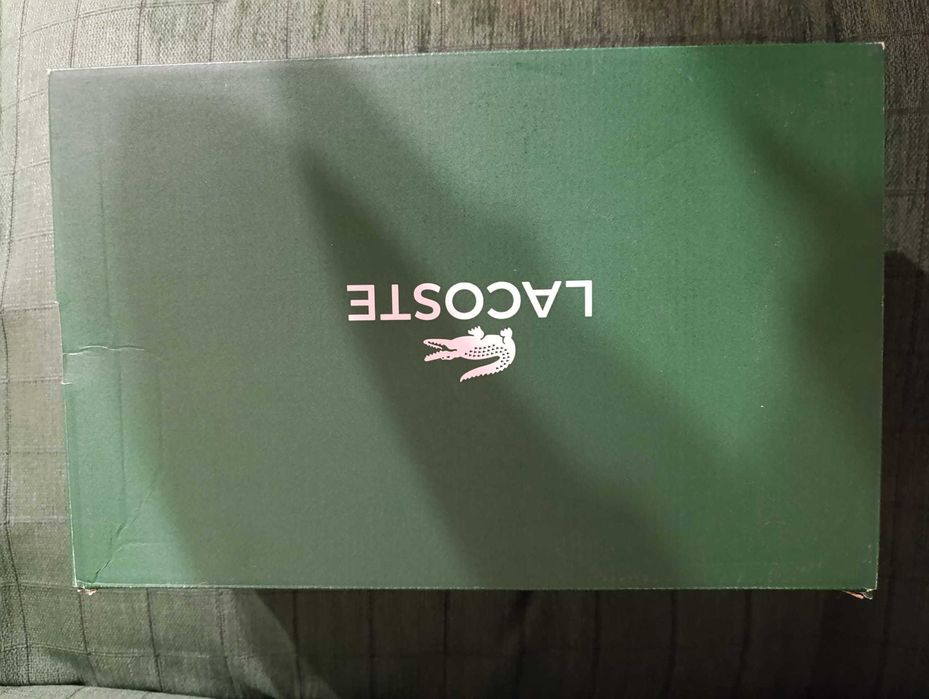 Vand tenisi Lacoste Model L 123, Marimea 46, Culoare Alb - Verde.