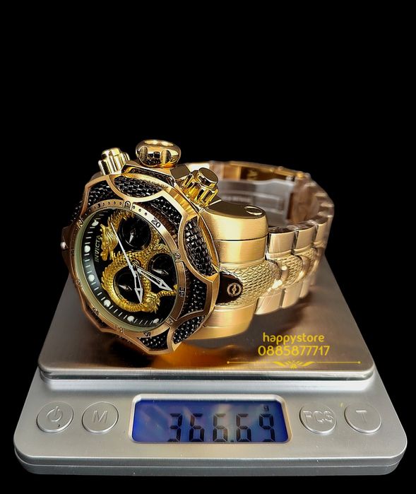 часовник INVICTA Venom Dragon Gold 52 mm, Инвикта нов