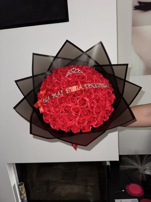 Buchet trandafiri din sapun