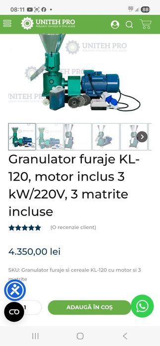 Vând Granulator furaje