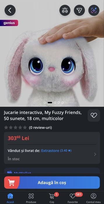 Lot jucarii pets alive fuzzy friend pisicuta pets alive catelusul hugo