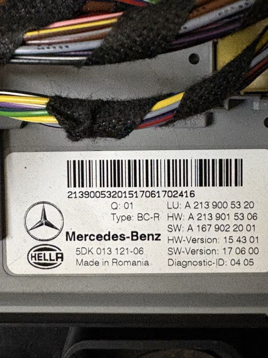 Mercedes w213 2.2cdi 194кс Заден SAM Модул