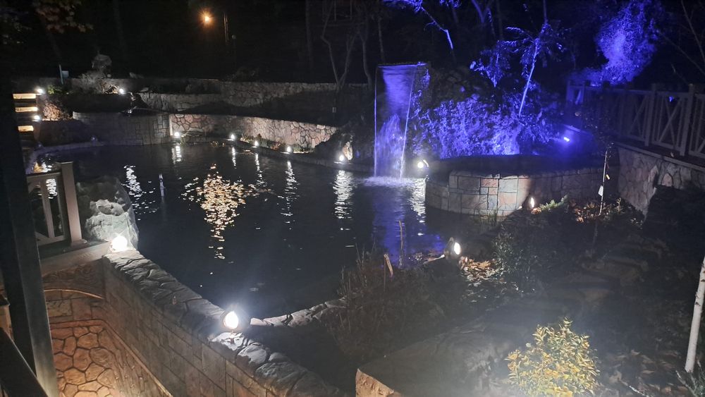 Пруд водопад бассейн фонтаны ручей строительство