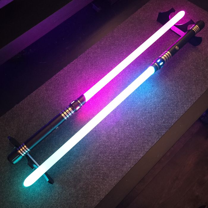 Set 2 Sith Lightsabers RGB - 74 cm - Negru