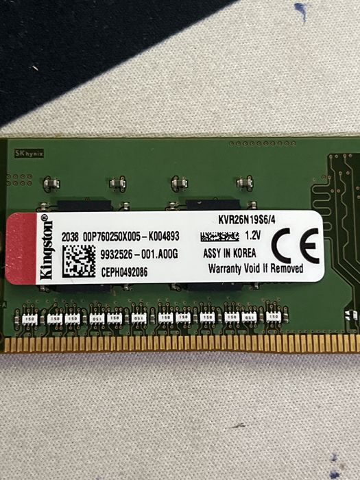 Озу Kingston ddr4