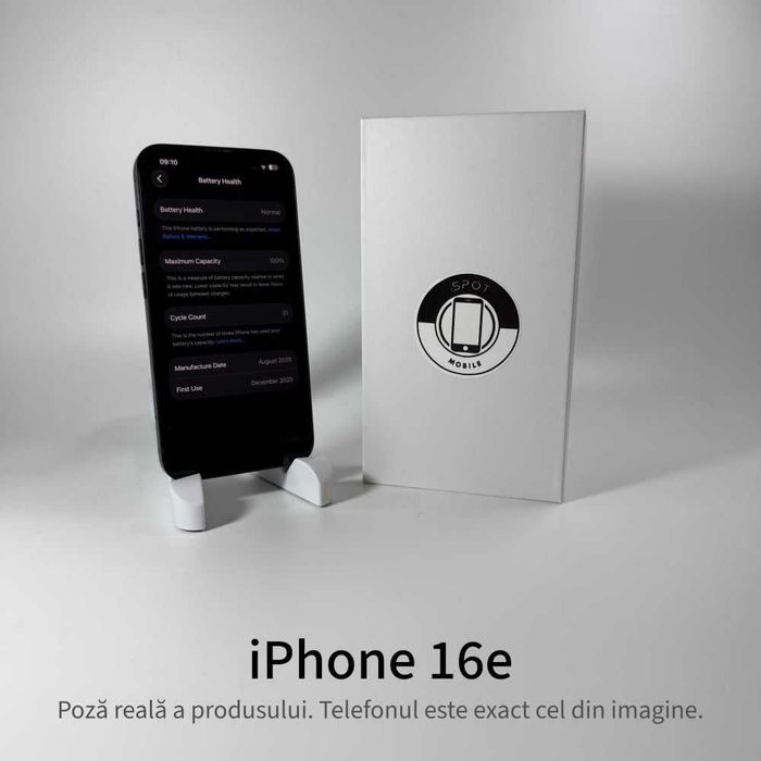 ispotmobile.ro iPhone 16e 128GB Black Garanție 2 ani