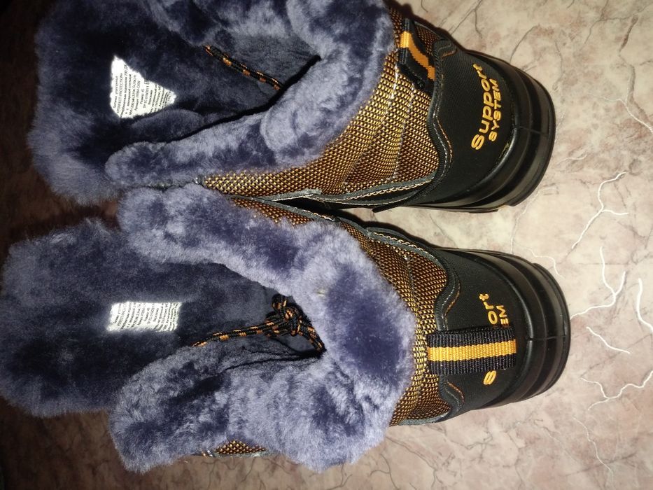 Ботинки зимние кожа мех