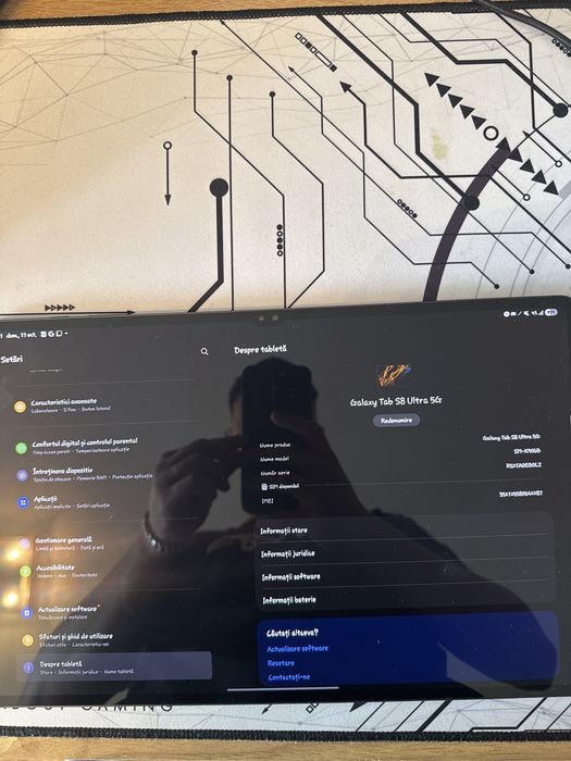 Vând Samsung Galaxy Tab S8 Ultra 5G – 128 GB  Vând tabletă Samsung Galaxy Tab S8 Ultra 5G, în stare foarte bună