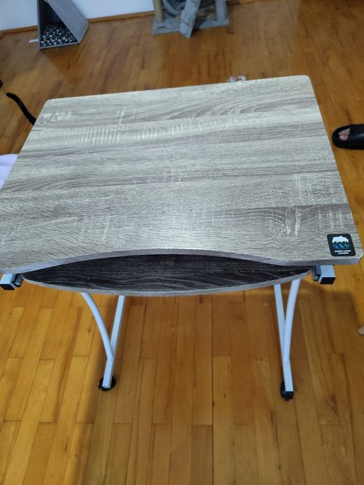 Birou pentru calculator/ computer desk, culori alb+nuca