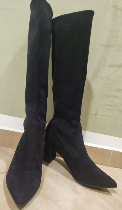 Peter Kaiser Kristin нови  дамски стретч ботуши от естествен велур