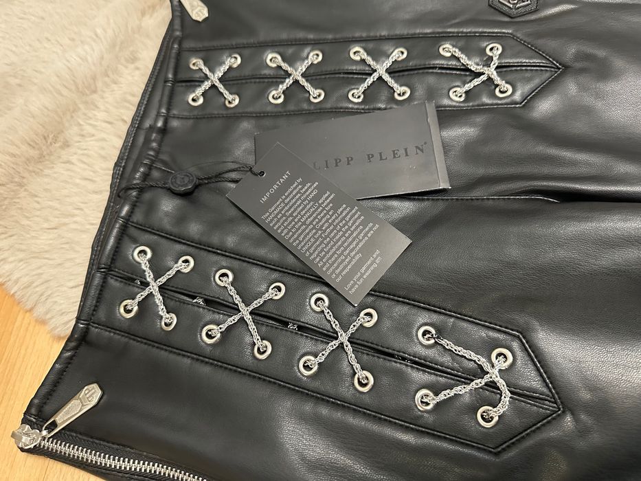 Кожени панталони Philipp Plein