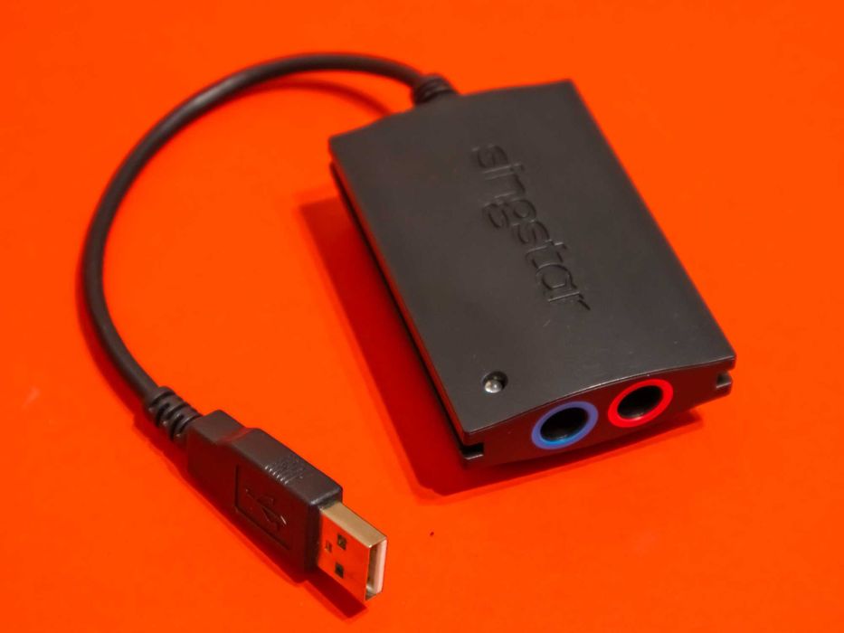 SONY SingStar Microphone Audio Interface – микрофонна аудио звукова карта - PlayStation PS съвместим