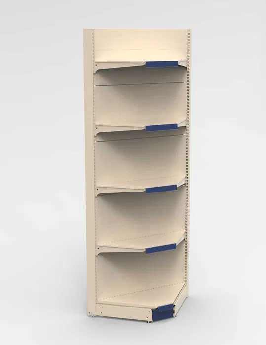 Крайстенни стелажи с ъгъл (ъглов стелаж), метални стелажи, оборудване