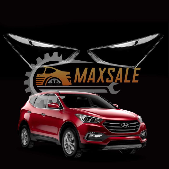 Капаци фарове Hyundai Santafe (17-19) хюндай сантафе стъкло комплект