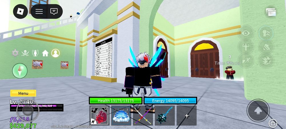 Продаю акаунт в roblox в блокс фрутс