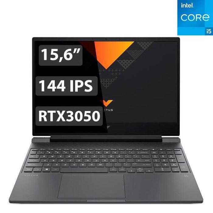 Victus Core i5 12500H RTX 3050 мощный ноутбук игровой HP