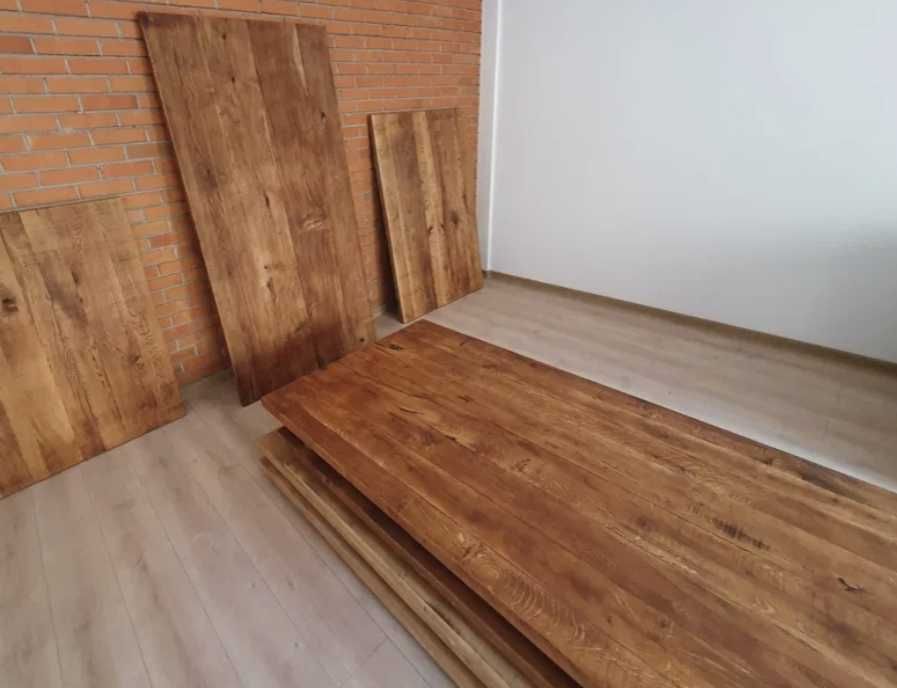 Blat din lemn de stejar de calitate pentru masa living, bucatarie