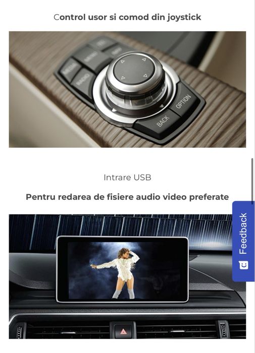 CarPlay Android Auto BMW CIC F10 F11 F25 X5 X6 E70 E71 MINI – Interfață OEM