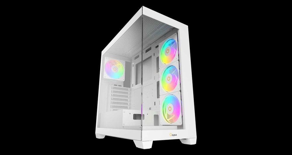 Корпус Ocypus Gamma C72 WH ARGB ATX/mATX/ITX 3xUSB Белый