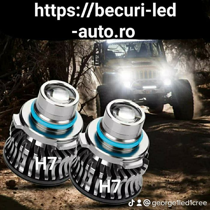 Set Două Becuri Led Laser Cu Două Nuanțe De Culori Alb-Rece/Galben Pur