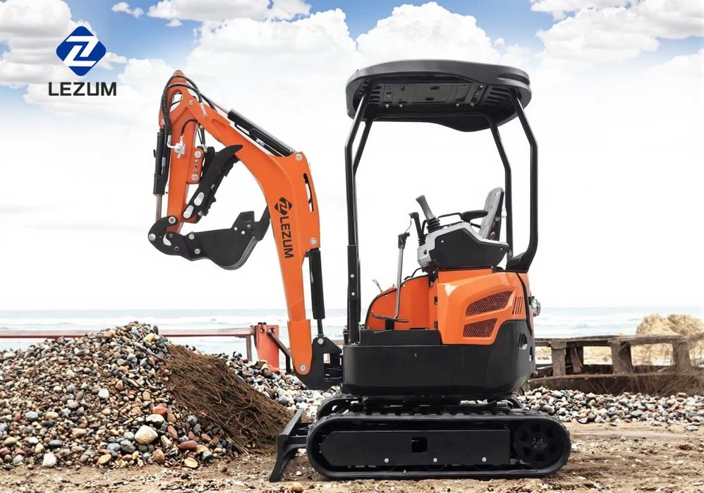 LEZUM DY18 Mini excavator, nou-nouț, motor Kubota, preț redus.