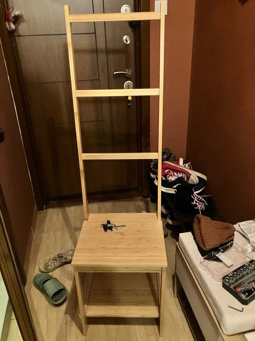 Закачалка за кърпи/стол/поставка бамбук за баня IKEA