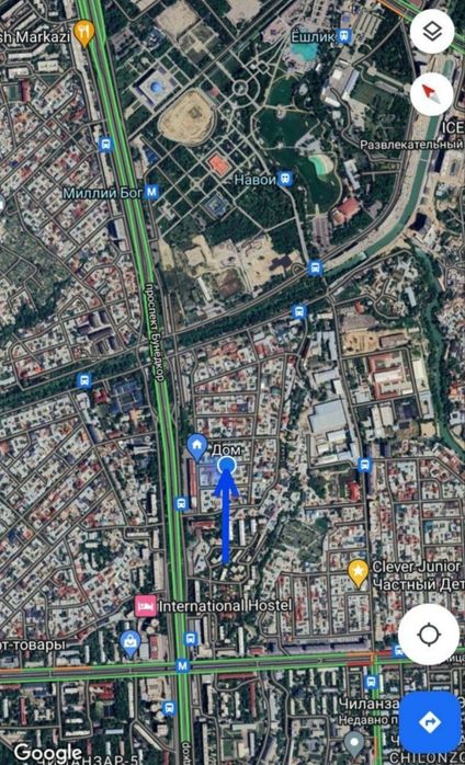 Шахар маркази Метро Новзага якин жойда 6 сотик уй