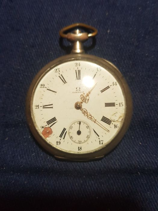 Omega джобен часовник джобен сребро